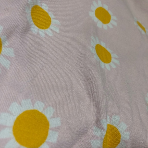 Hanna Andersson light pink daisies romper onesie 3T - Picture 4 of 4